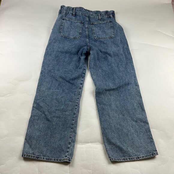 Universal Thread Denim Long Sleeve Button Front Straight Leg Jumpsuit 6R - Picture 9 of 9